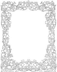 Floral Frames Karen S Whimsy Coloring Pages Scrapbook Frames Book Of Shadows