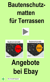 Bautenschutzmatten Angebote Bei Ebay Teichbau Terrasse Sanierung