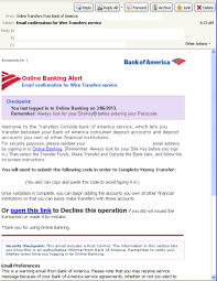 Don't save on a public computer. Threattrack Security Malicious Spam Alerts Bank Of America Wire Transfer Spam