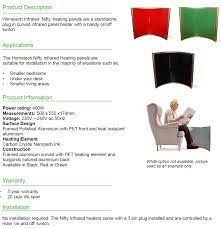 Infrared panels can also heat objects in the room using this type of radiation. Bartercard Marketplace Infrared Heating Panel Hometech Nifty