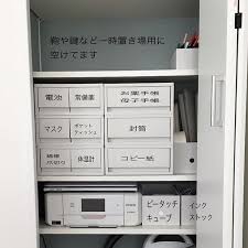 昨日いただいた回答で多かったカップボード横の収納です 新居に暮らしはじめて1ヶ月なのでこれからもっと使いやすい配置を見つけていきたいです 暮らしを整える リビング収納 ファイルボックス ポリプロピレンケース引出式 無印良品 すっ
