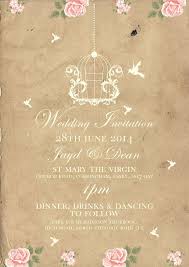50 Personalised Birdcage Rustic Vintage Shabby Chic Wedding Invitations Shabby Chic Wedding Invitations Shabby Wedding Vintage Shabby Chic Wedding