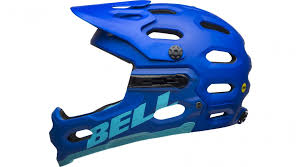 Bell Super 3r Mips Fullface Helmet Size S 52 56cm Mat Blue Bright Blue 2020