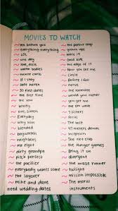 Movies To Watch Bullet Joirnal Entertainment Movie To Watch List Things To Do At A Sleepover Movies To Watch