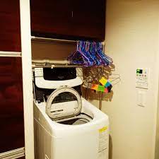 バス トイレ ハンガー収納 洗濯機周り 収納アイデア 洗濯バサミ などのインテリア実例 2017 05 11 23 27 39 roomclip ルームクリップ 収納 アイデア 洗濯バサミ 洗濯バサミ 収納