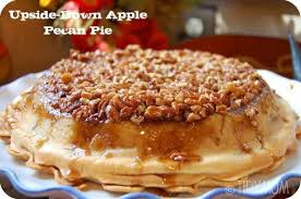 Upside Down Apple Pecan Pie Recipe Apple Pecan Pie Desserts Pecan Pie Recipe