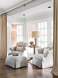 Bay Window 2 Chairs 1 End Table In The Center Keep The Room Neutral And It Starts To Feel Like A Sun Room Add Spo Livingroom Layout Room Layout Home Decor