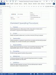 Download These Sops Templates And Get Started On Your Next Set Of Procedures Standard Operating Procedure Standard Operating Procedure Template Word Template