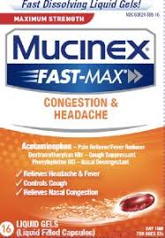 It affects the cough reflex in the brain that triggers coughing. Mucinex Fast Max Congestion Headache Side Effects Common Severe Long Term Drugs Com