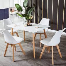 So, we have put together a great selection of kitchen table products for you to view. Table Furniture Rectangle Dining Table And 4 Chairs Set Tulip Padded Chair Wood Kitchen White Uk Table Chair Sets