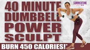 40 minute dumbbell power sculpt workout