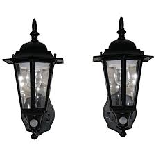 Light outlet on both sides. Battery Powered Motion Sensor Led Outdoor Lights Set Of 2 64r86 Lamps Plus