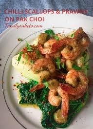 You could, of course, use walleye (vic's does!) or any fish you choose. Chilli Scallops And Prawns On Pak Choi Family On Keto