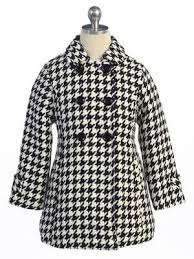 Black And White Coat Black White Houndstooth Pattern Kids Coat Kids Coats Houndstooth Pattern White Houndstooth