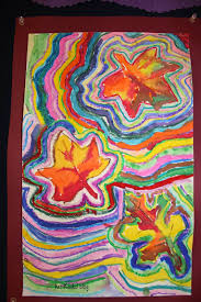 Grade 3 Leaves Lines And Repetition Elementary Art Projects Visual Art Lessons Homeschool Art Lesson