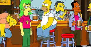 Moes Bar With Homer And Friends Dd The Simpsons The Simpsons Show Barney Gumble