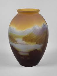 Emile Galle Vase Fjordlandschaft Art Nouveau Vase Antique Toys