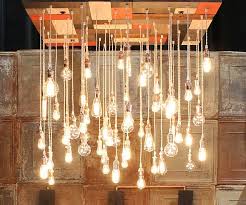 Vintage Light Bulbs Chandelier