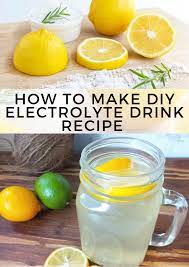 How To Make Diy Electrolyte Drink Recipe Electrolyte Drink Recipe Electrolyte Drink Lemon Water Detox Recipe