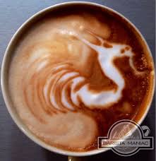 Dragon Coffee Art Latte Food