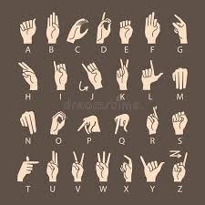 The american manual alphabet (ama) is a manual alphabet that augments the vocabulary of american sign language. Vector Language Of Deaf Mutes Hand American Sign Language Asl Alphabet Stock Vector Illustration Of Etching Gesture 123911624