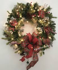 517c19 Lighted Christmas Wreath Lighted Holiday Wreath Lighted Front Door Wreath By Kan Christmas Wreaths Christmas Wreaths With Lights Thanksgiving Wreaths