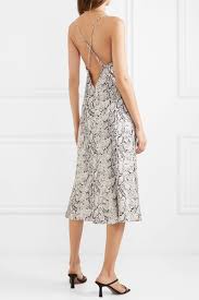 Ecru Kat Open Back Snake Print Crepe De Chine Midi Dress Reformation Kat Dress Dresses Midi Dress