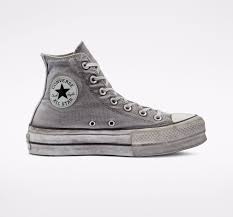 Large choix de baskets compensées, sneakers femme. Chuck Taylor All Star Platform Smoked Canvas Montante Converse Fr Lu