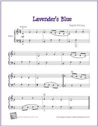 Lavender S Blue Free Easy Piano Sheet Music Makingmusicfun Net