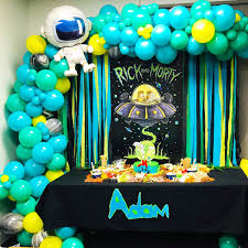 Rick And Morty Party By Treasured Events Rick And Morty Teenage Birthday Party Birthday Party