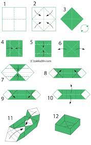 Ausgangsformat für die schachtel ist ein rechteck. Origami Box Anleitung Pdf Tutorial Origami Handmade