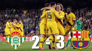 45' + 3' griezmann has been involved in 10 goals in 16 appearances against betis in laliga (six goals and four assists), but has really been on the. Real Betis Vs Barcelona 2 3 La Liga 2020 Match Review Youtube