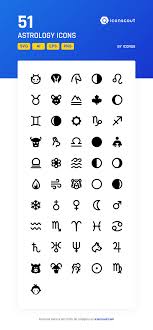Astrology Icon Pack 51 Solid Icons Icon Pack Icon Icon Font