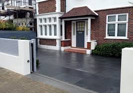 Maybe you would like to learn more about one of these? Driveway Car Space Paving Granite Bike Bin Store White Wall Grey Privacy Screen Trellis Automated Gates Balham Clapham Dulwich London London Garden Design