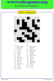 Create A Math Crossword Puzzle And Download The Free Worksheets This Is A Great Way For Kids To Pra Maths Puzzles Printable Crossword Puzzles Crossword Puzzle