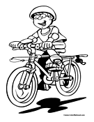 Cycle coloring pages for kids online. Bike Riding Coloring Pages