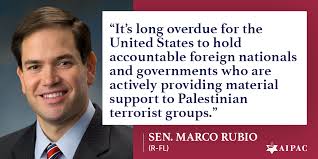 The Palestinian International Terrorism Support Prevention Act of 2019 (S.  2680) was introduced this week by Marco Rubio and Senator Richard  Blumenthal. This bipartisan legislation would sanction foreign supporters  of Palestinian terrorist