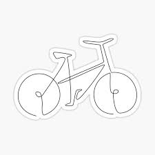 Single Line Bike Gifts Merchandise Redbubble Bicycle drawing bicycle art bicycle tattoo simple line drawings easy drawings bike drawing simple minimalist drawing minimalist art continuous day 10: single line bike gifts merchandise redbubble