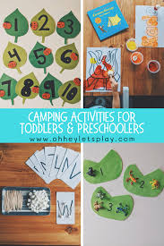 You can do this as a group or give each of them a picture of what they need to find to look on their own. Camping Activities For Toddlers And Preschoolers Oh Hey Let S Play