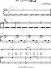 The Go Go S We Got The Beat Sheet Music In A Minor Download Print Sheet Music Piano Songs Piano Sheet Music