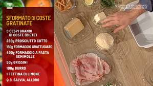 Maybe you would like to learn more about one of these? La Prova Del Cuoco Ricetta Sformato Di Coste Gratinate Di Sergio Barzetti