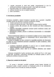 Raportul comisiei de disciplina, inaintat conducatorului autoritatii sau institutiei publice din care face parte functionarul public vinovat, va contine ocuparea unei functii publice corespunzatoare categoriei inaltilor functionari publici sau categoriei functionarilor publici de conducere Referat Sanctiuni Disciplinare Aplicate Functionarilor Publici 433893 Graduo