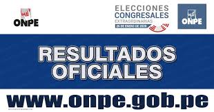 Faltan solo siete días para que se celebren las elecciones generales 2021 y la oficina nacional de procesos electorales (onpe) ha implementado una plataforma digital para los votantes y aquellas personas que hayan sido designadas como miembros puedan capacitarse desde cualquier. Flash Electoral Resultados Elecciones Congresales 2020 Lista De Nuevos Congresistas Domingo 26 Enero Onpe En Vivo Www Onpe Gob Pe Educacionenred Pe
