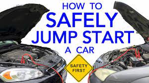 There can only be a few things more terrible than finding your car's battery dead as you get late for office in the morning or when you are out on a date and forget to switch off the lights and now you are stranded with a car that refuses to leave the parking lot. How To Safely Jump Start A Vehicle With A Dead Battery The Correct Way To Hook Up Jumper Cables Youtube