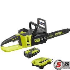 ryobi 14 in 40 volt brushless lithium ion cordless chainsaw