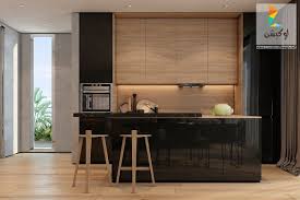 احدث كتالوج صور مطابخ خشب وام دى اف و اكليريك مودرن 2017 2018 Modern Apartment Design Modern Wood Kitchen Functional Kitchen Design