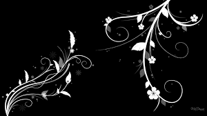 Black And White Abstract Background Wallpaper Design Flower Design Black And White Flowers Black Background Wallpaper Black And White Wallpaper