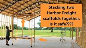 Within the past 90 days. Harbor Freight Franklin Scaffolding 2 High Is It Safe Youtube