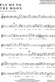 Fly Me To The Moon Tenor Sax Frank Sinatra Pdf Noten Klick Auf Die Noten Um Reinzuhoren Noten Und Play Saxophon Noten Klarinette Noten Musik Lernen