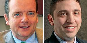 Barry Glancy and Joe Strejc at First Community Financial Bank